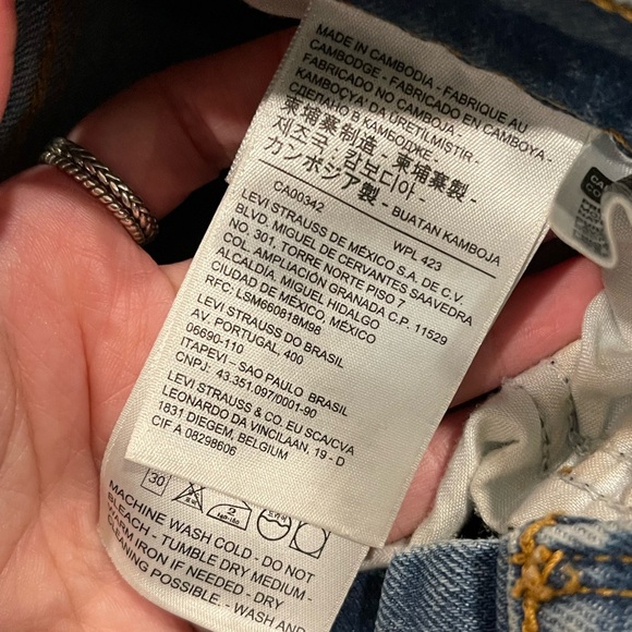 Levi’s Wedgie Straight 25 Medium Wash Denim Jeans - Picture 7 of 8